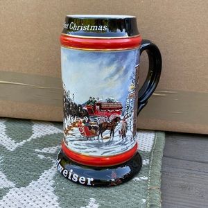 Budweiser Holiday Stein - 1992